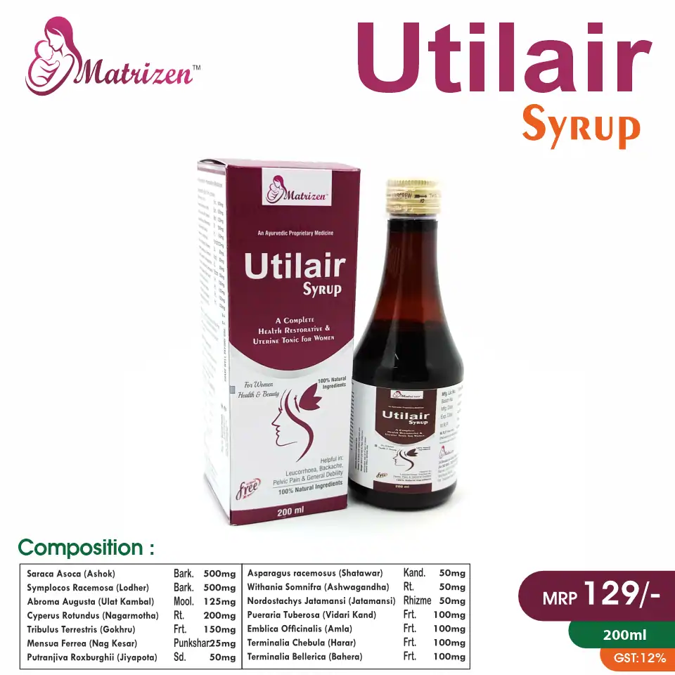 Ashok Chhal and Ashwagandha Herbal Syrup at the best price in PCD Pharma Franchise for uterine health and menstrual support.